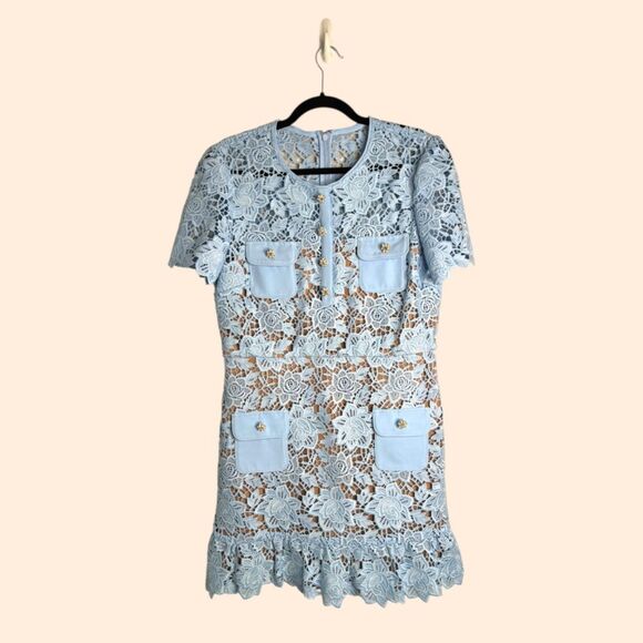 Self-Portait 3D Floral Mini Dress - Picture 2 of 10